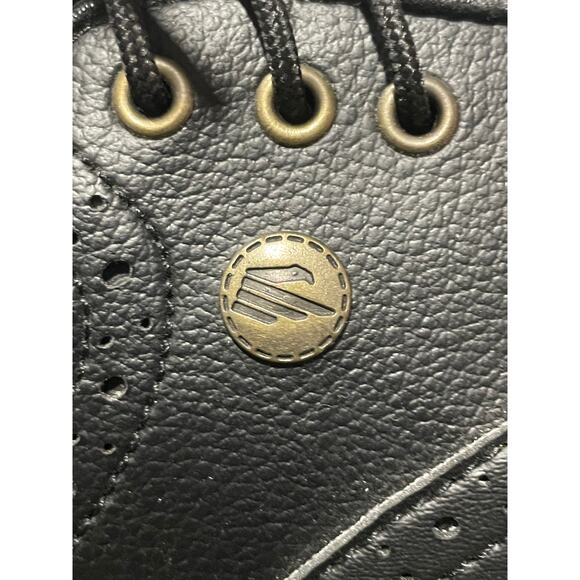 Niblick Outback Golf Saddle Shoes Men Size 8 Black Oxford 2740 0/97165